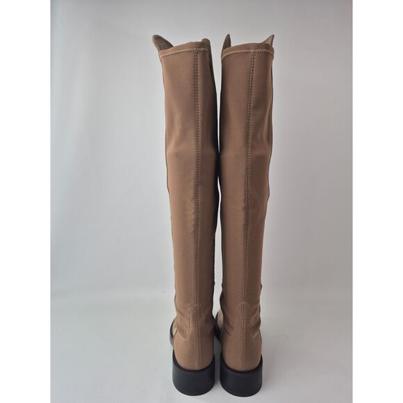 Stuart Weitzman Women's Khaki 50/50 5050 Bold Suede Over-the-Knee Boots Size 6.5 - Picture 5 of 7